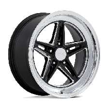 American Racing Vintage VN514 GROOVE (GLOSS BLACK MILLED WITH DIAMOND CUT LIP) Wheels