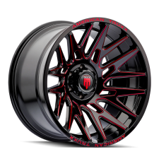 AMERICAN TRUXX (GLOSS BLACK PRIZM RED) Wheels