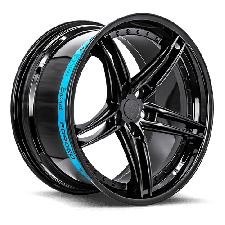 Sentali Barrel Forged SB3 (Gloss Black Lip / Matte Black Centre) Wheels
