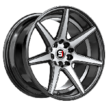 SPEC-1 RACING SP-73BMU (Gloss Black Machined / Undercut) Wheels