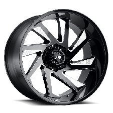 Tuff T1B (GLOSS BLACK W/ MILLED SPOKES) Wheels