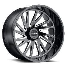 Tuff T2A (GLOSS BLACK W/ MILLED SPOKES) Wheels