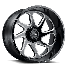 Tuff T2B (GLOSS BLACK W/ MILLED SPOKES) Wheels