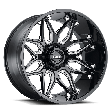 Tuff T3B (GLOSS BLACK W/ MILLED SPOKES) Wheels