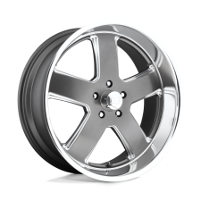 US Mag 1PC U118 HUSTLER (MATTE GUN METAL) Wheels