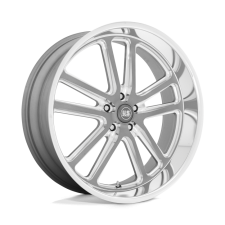 US Mag 1PC U130 BULLET (TEXTURED GUN METAL WITH MILLED EDGES) Wheels