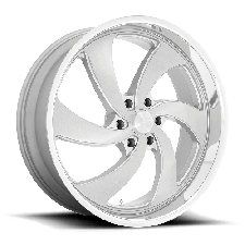 US Mag 1PC U134 DESPERADO (SILVER BRUSHED FACE MILLED DIAMOND CUT MILLED) Wheels