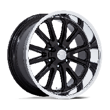 US Mag 1PC UC145 RAMBLER 6 (GLOSS BLACK W/ DIAMOND CUT LIP) Wheels