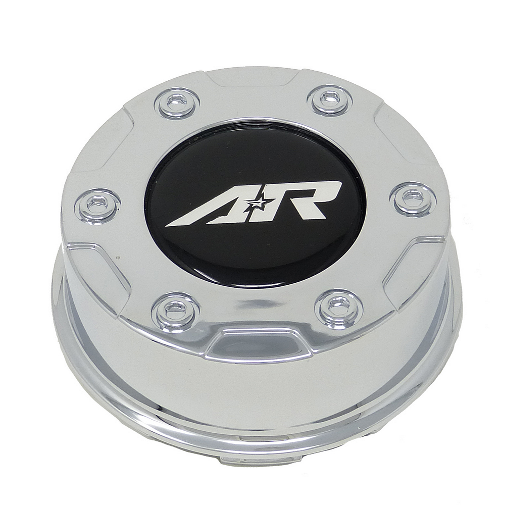 ar cap 3.26'' chrome snap in ar logo