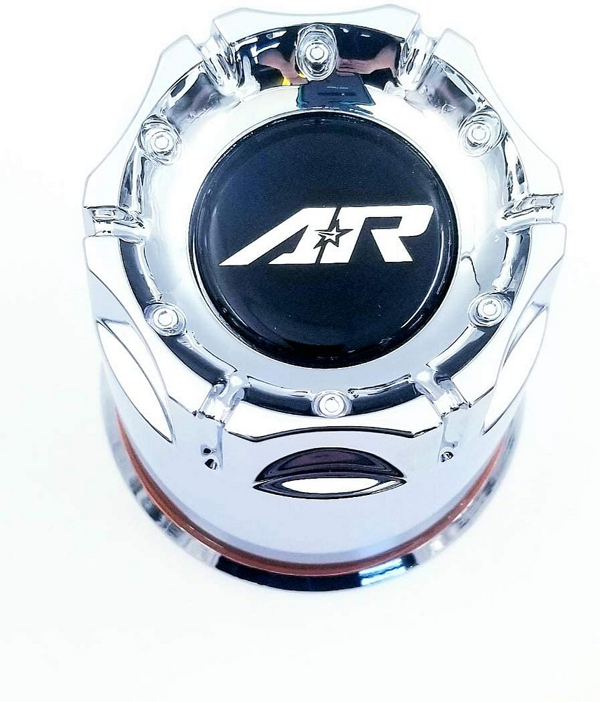 ar cap 3.27'' chrome push thru plastic
