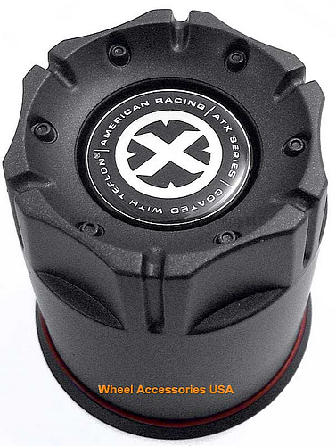 ar cap 3.27'' t-blk push thru plastic