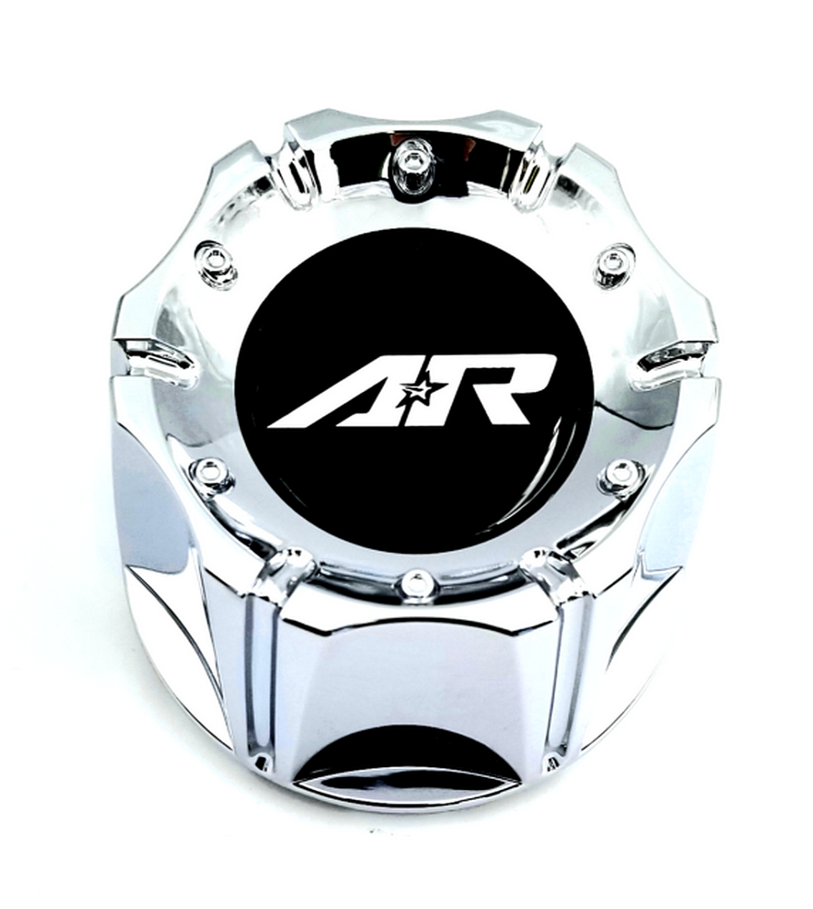 ar cap 3.42'' chrome snap in plastic