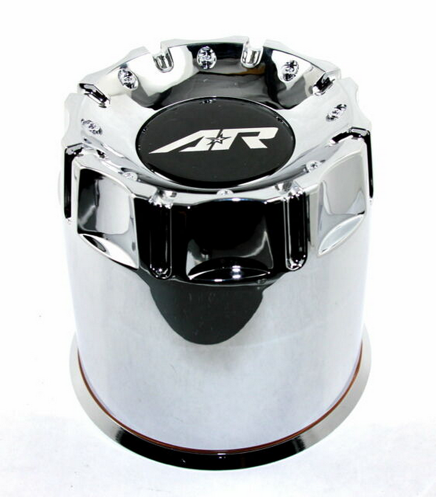 ar cap chrome push thru plastic short