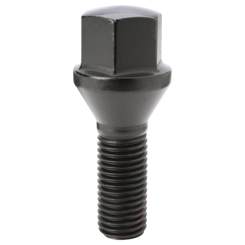 bolt cone 17mm 12-1.50 blk 28mm bulk