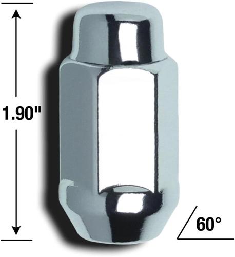bulge xl lug 13/16" 1/2 chr bulk