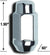 bulge xl lug 13/16" 1/2 chr bulk