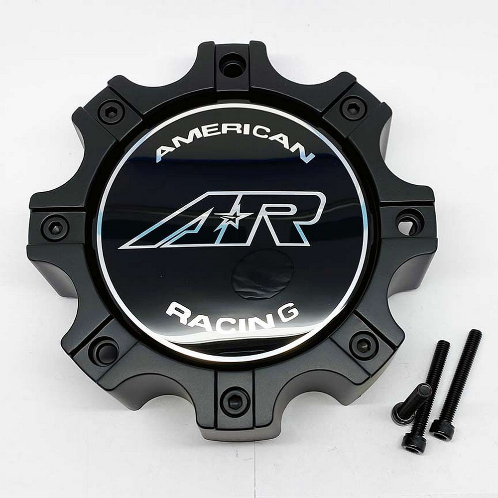 ar cap ar708 matte black 8 lug